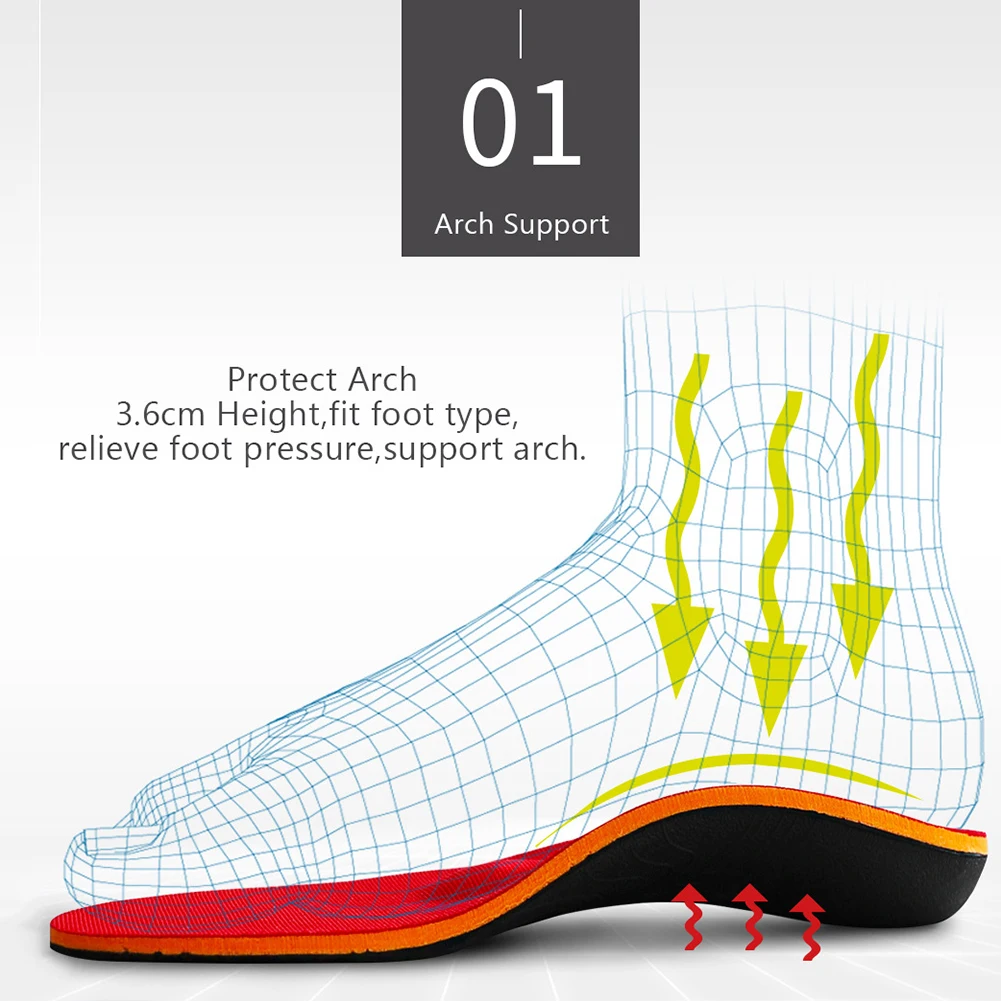 Весна двор EVA для взрослых без каблука поддержка свода стопы ортопедические стельки для Для мужчин Для женщин унисекс арки Поддержка