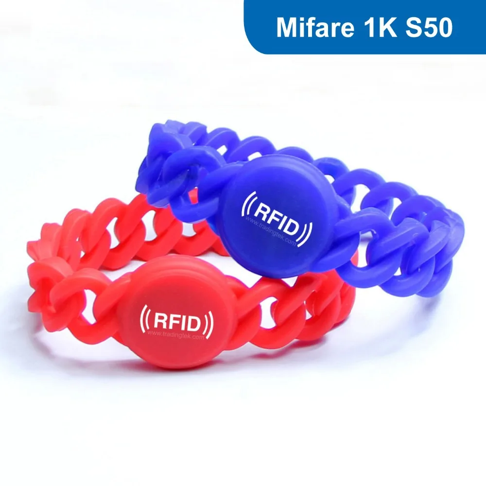 

Silicone RFID Wristband RFID Bracelet RFID Tag, RFID Tag  for access control with MF1 S50 (FUDAN) Chip Free Shipping