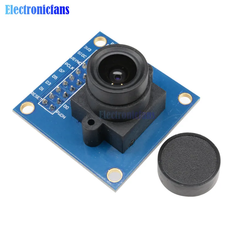 

OV7670 300KP Camera Module Supports VGA CIF 640X480 Auto Exposure Control Display Compatible I2C Interface for Arduino DIY KIT