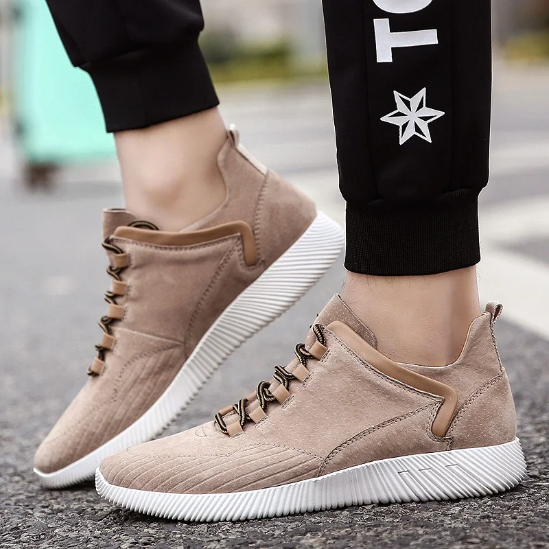 

2017 New Breathable Hot Sale Men Shoes Light Solid Shoes Men Fashion Genuine Leather Casual Shoes