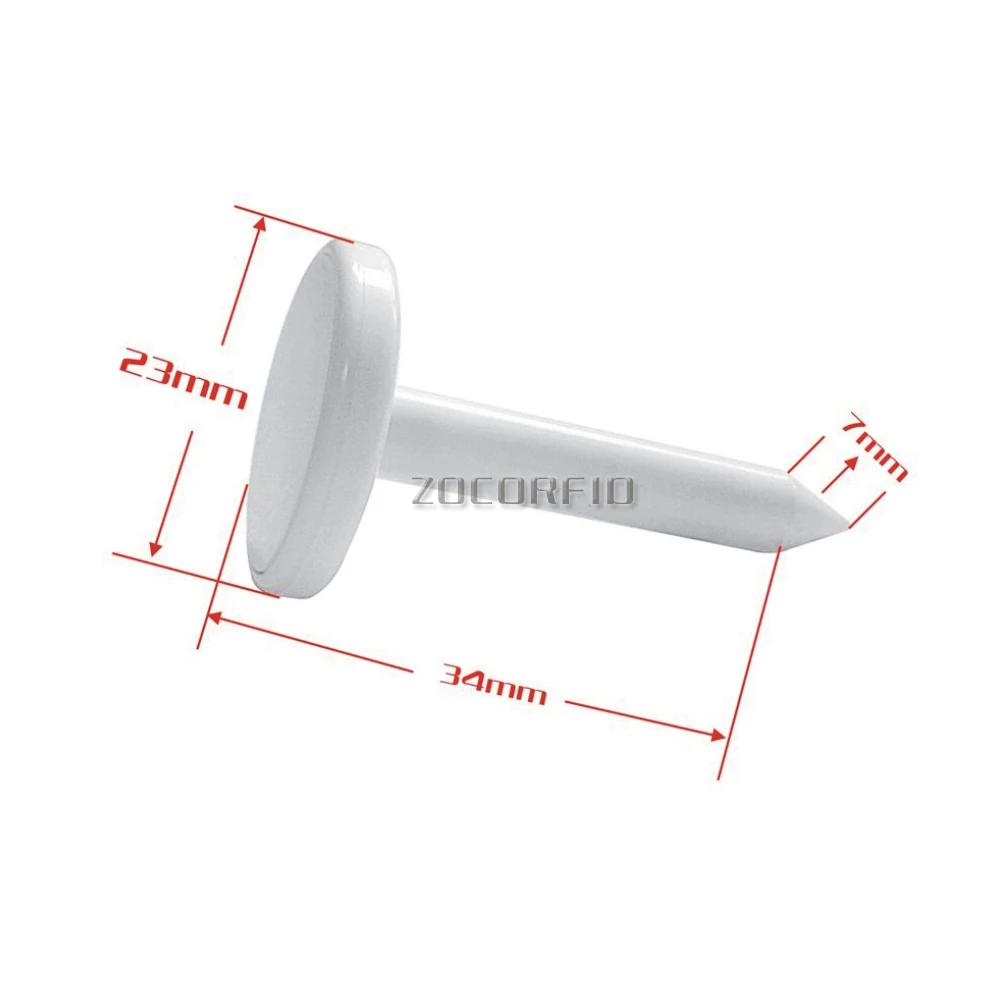 10 шт./лот 23X34X7 мм 13,56 мГц микросхема ногтей теги/патрулирование точки, ногтей RFID патрулирование точки и пуговицы