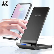 Mayround Qi Беспроводное 10 Вт Быстрое Зарядное устройство Док-станция Подставка для samsung S10 Plus iPhone Xs huawei P30 Pro настольное Беспроводное зарядное устройство