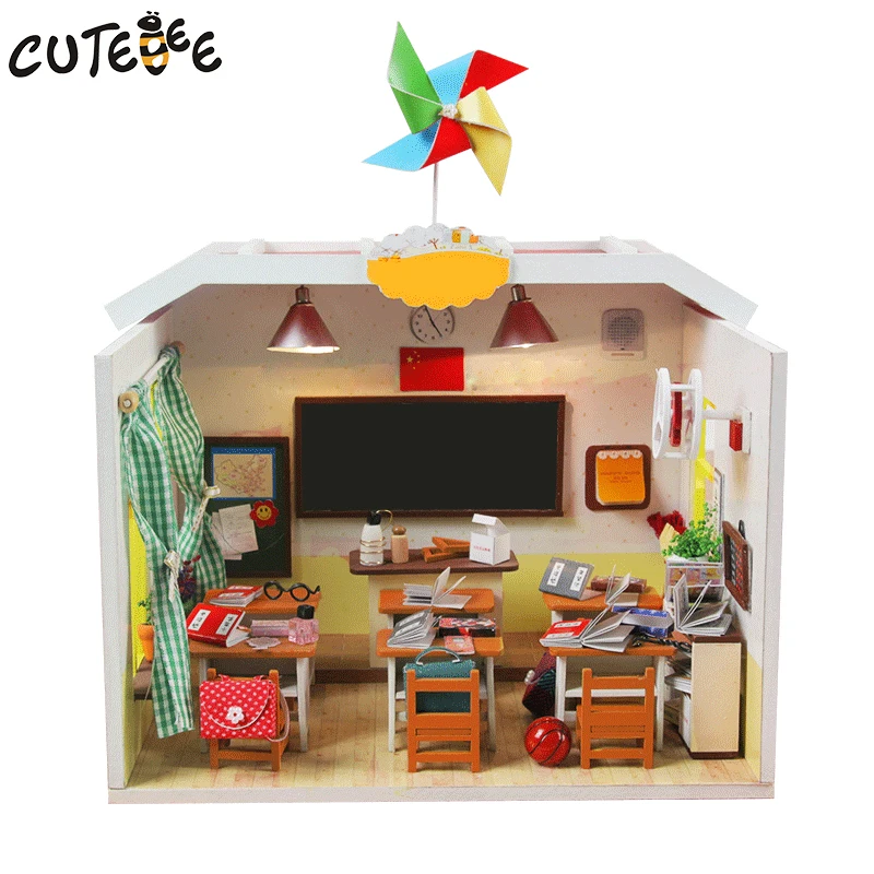 CUTEBEE Doll House Miniature DIY Dollhouse With Furnitures Wooden House font b Toys b font For