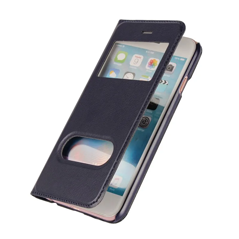 Cases For Apple iPhone 6 S 6S Plus 6plus Windows View Case Leather Wallet Cover Capinhas Etui Capa Hoesjes Fundas Coque Carcasa (1)