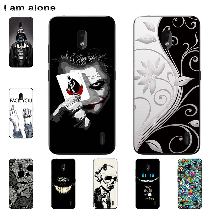 

I am alone Phone Cases For Nokia 2.2 2019 5.71 inch Soft TPU Mobile Cartoon Printed For Nokia 2.2 2019 Free Shipping