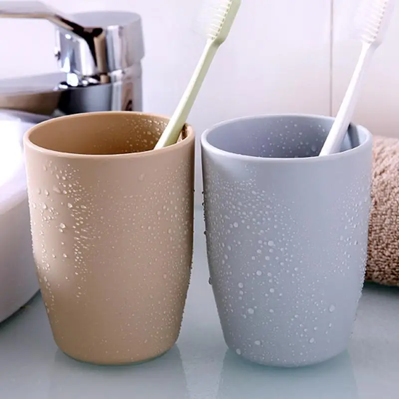 1PCS Eco friendly Simple Thick Circular Cups Toothbrush Holder Cup PP