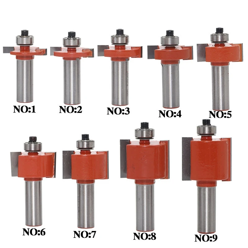 10pc 12mm Shank Rabbeting & Slotting Router Bit woodworking router bits