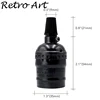 Douille d'ampoule edison en Aluminium, support de lumière vintage, base de lampe E27 ► Photo 3/6