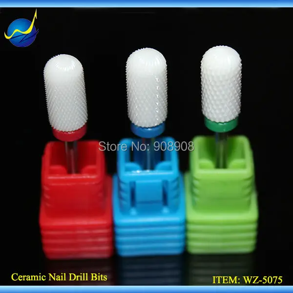 

3pcs Rounded Top Ceramic Nail Bits Professional Toe Cuticle Feet Pedicure Callus Rasp Foot Hard Dead Skin Nail Foot Care Tools