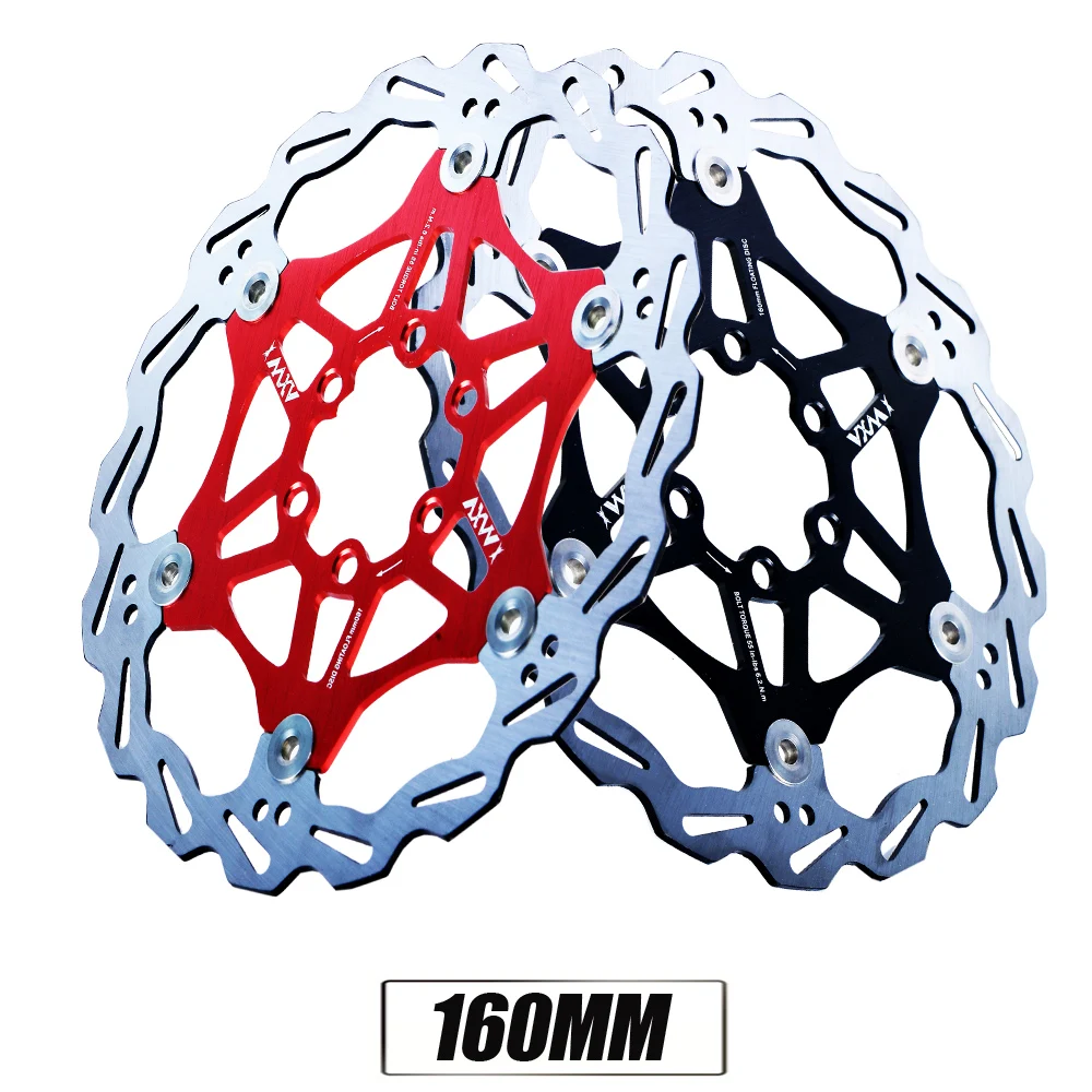 VXM велосипед MTB DH тормозной поплавок плавающие дисковые роторы r 160 мм/180 мм для MTB гидравлические Dics ТОРМОЗНЫЕ КОЛОДКИ ЗАПЧАСТИ для велосипеда