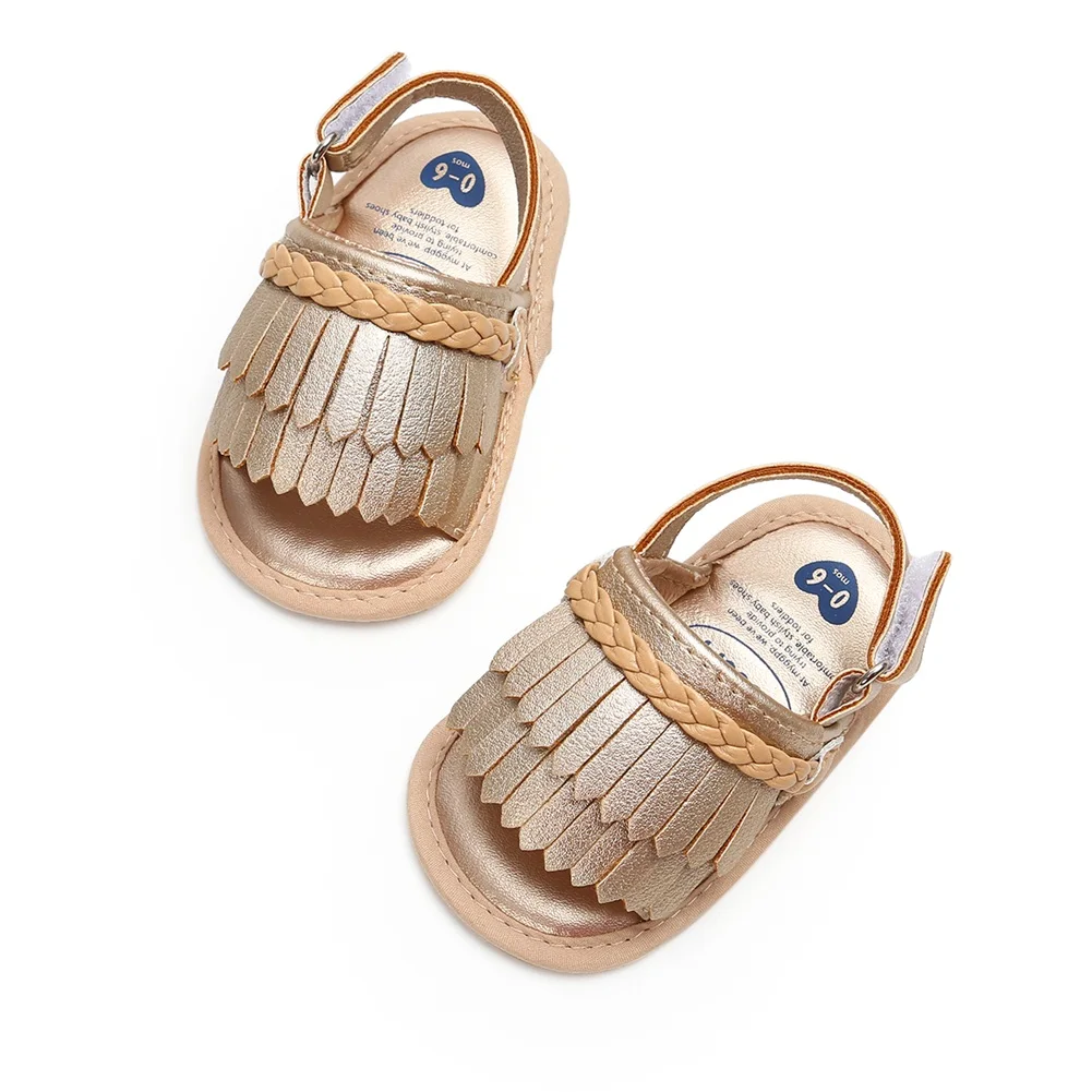 Г. Летние сандалии с кисточками для новорожденных девочек противоскользящие детские сандалии с мягкой подошвой