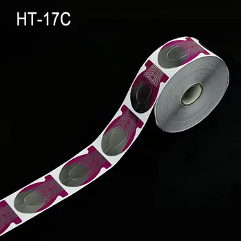 

500Pcs/Roll Anself Acrylic Nail Form 10cm DIY Nail extension form Fish Shape PURPLE NAIL SYSTEM Acrylic,UV Gel, HT-17C#TM02-15