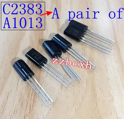 

Бесплатная доставка 20 пар 2SA1013 2SC2383 ( A1013 + C2383 ) = 40 шт. TO-92