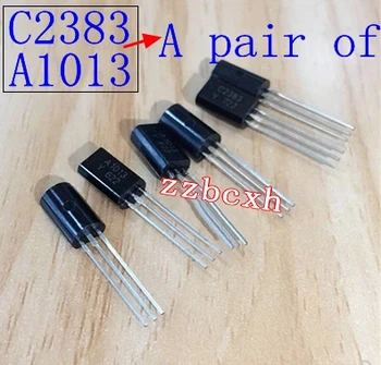 

Free shipping 10pair 2SA1013 2SC2383 ( A1013 + C2383 ) =20pcs TO-92