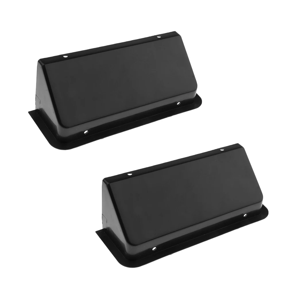 Pack of 2 Black Plastic Foosball Ball Collecting Box Foosball Ball Stopper Table Football Goal Gate