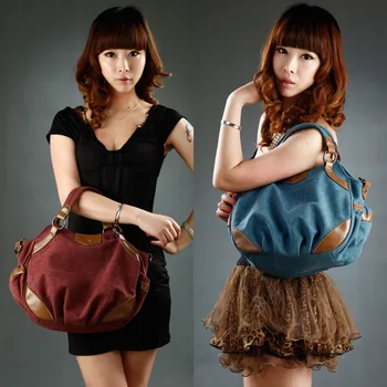 

Hot Sale Fashion Canvas Women Tote Bags Ladies Shoulder Crossbody Bag Casual Women Messenger Bags Solid Color Ruched Bag