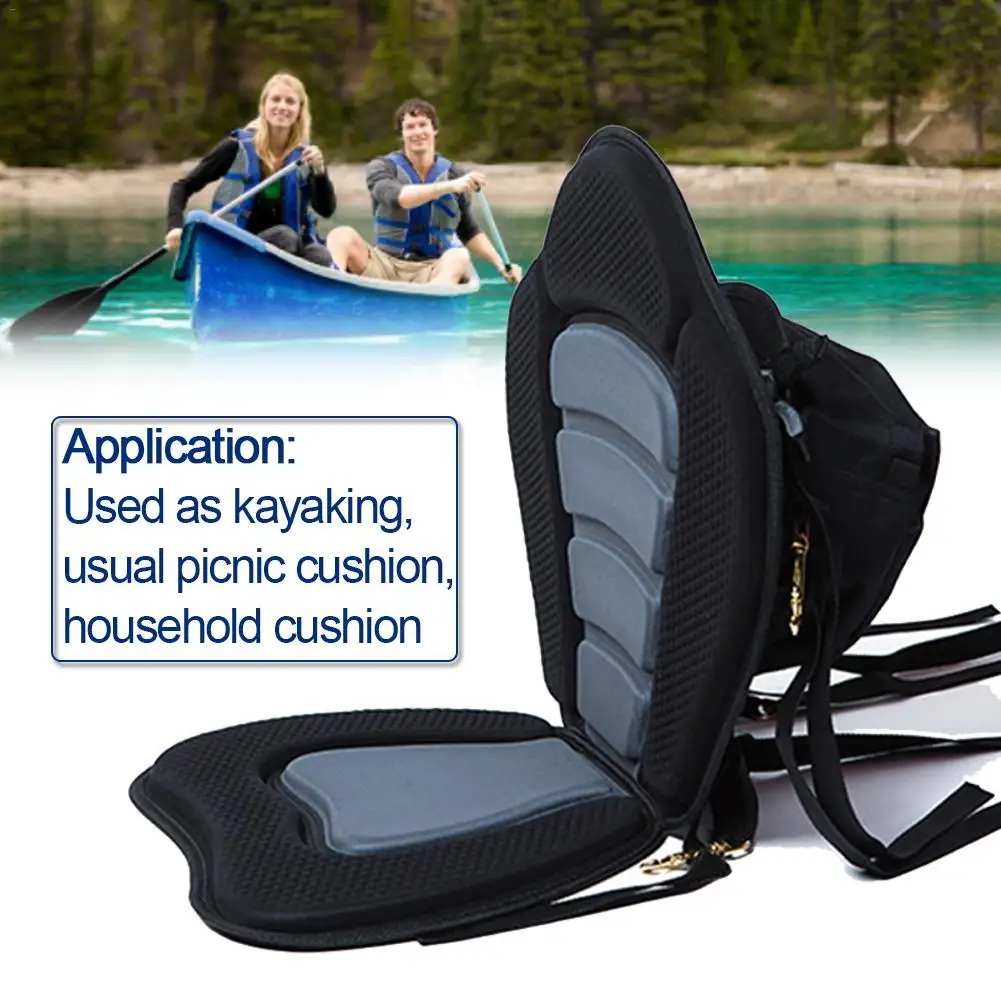 

EVA Laminating Kayak Cushion with Bag Adjustable Comfortable Foam Cushion for Home Picnic Outdoor