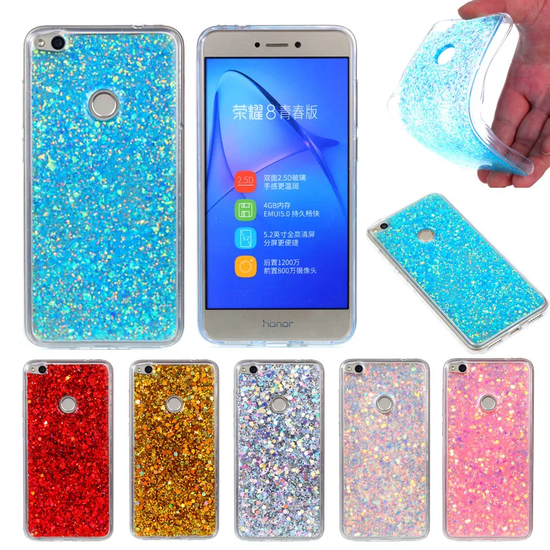 

Huawei P8 Lite 2017 Shining Case Soft Silicone TPU Shiny Glitter Back Cover Phone Case for Huawei P8 Lite 2017 Honor 8 Lite 5.2
