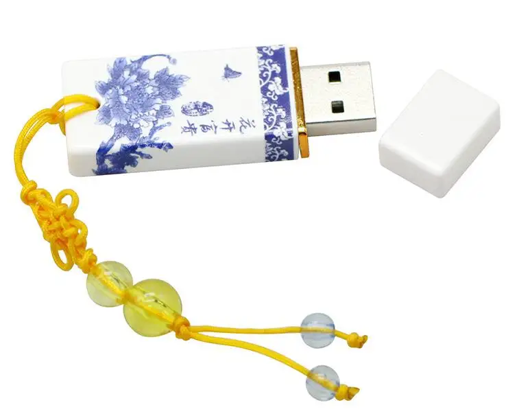 Ретро китайский фарфоровый пластиковый usb флеш-накопитель керамический Подарочный флеш-накопитель 4 ГБ 8 ГБ 16 ГБ 32 ГБ 64 ГБ Флешка usb флешка флэш-диск - Цвет: 6