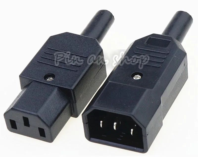 Новинка оптовая цена черный разъем питания IEC 320 C13 с розеткой 3-контактный 10 А/250 В |