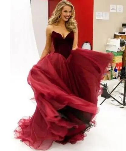 2016-Burgundy-Special-Occasion-Prom-Dresses-Ball-Gown-Sweetheart-Off-The-Shoulder-dress-for-graduation-fast (1)