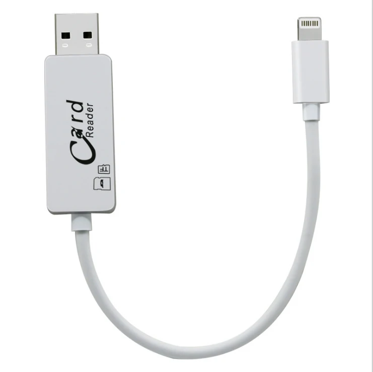 

NEW Micro SD SD SDHC Microsd TF Card Reader USB Data Charging Charger Cable for iPhone 5 5S 6 6S 7 Plus iPad Mini Pro Computer