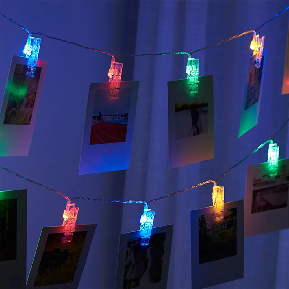 

3M 20 Led Photo Clip Holder LED String lights For Christmas New Year Party Wedding Home Decoration Fairy lights