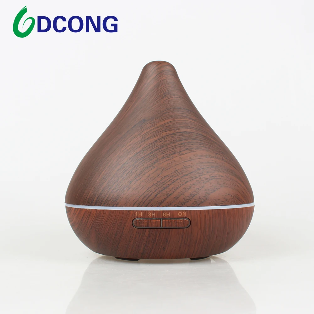 

DCONG 300ml Humidifier Wood Grain Aroma Diffuser With LED Color Changing Difusor De Aroma Humidificador Essential Oil Diffuser