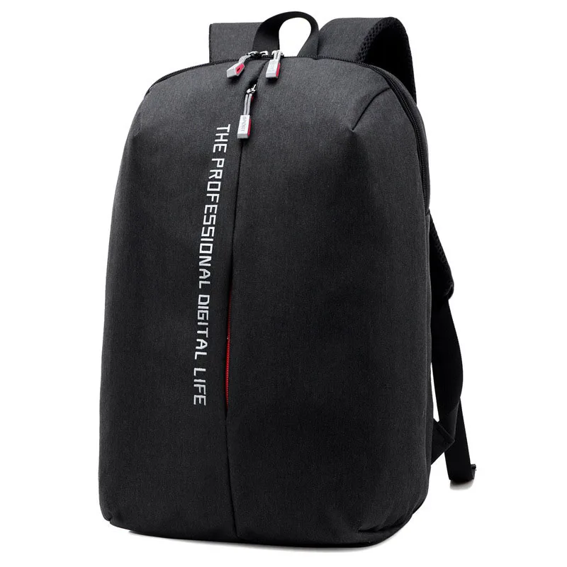 

Laptop Backpack 15.6 Inch High Quality bags Waterproof Fashion canvas School bag Business black Men and Women's Knapsack black