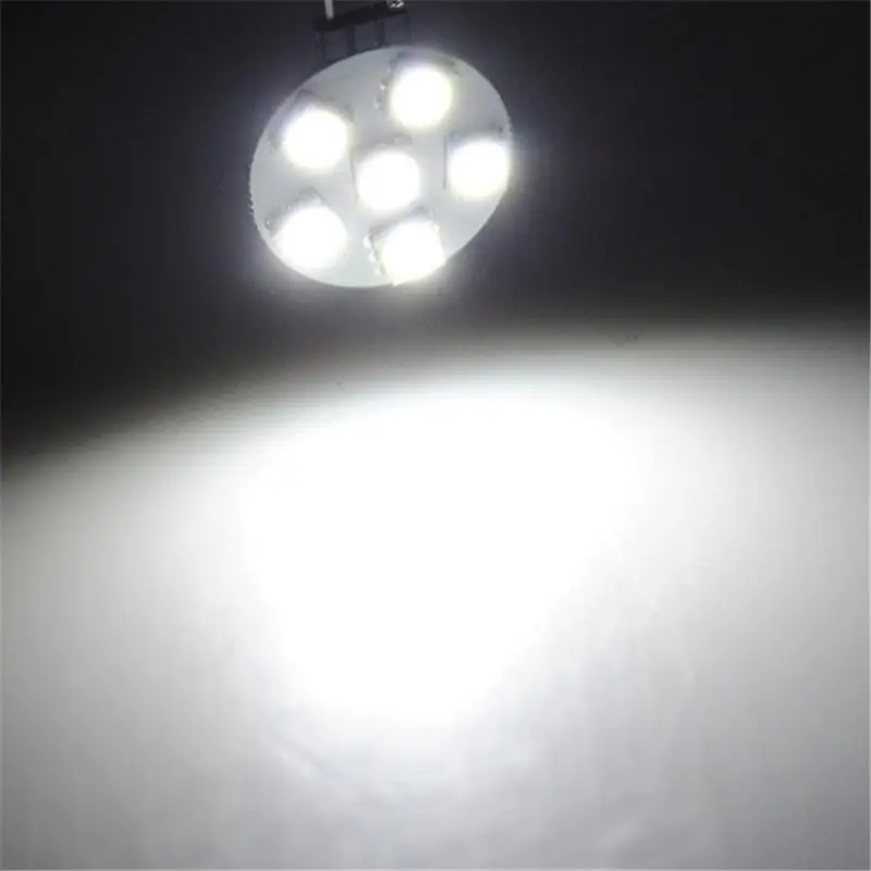 Светодиодный светильник лампа G4 лампа 1 Вт 3W 4 Вт 5 Вт 5050 SMD светильник Кукуруза Лампа Холодный белый Теплый белый светильник ing DC 12 В - Испускаемый цвет: Pure White