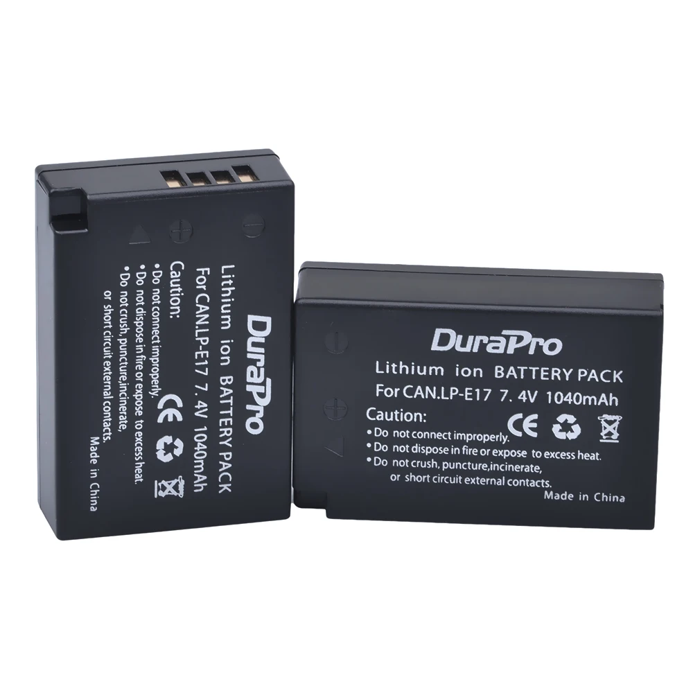 2 шт. LP-E17 LPE17 LP E17 7 4 V 1040mAh литий-ионный аккумулятор для Canon EOS Rebel T6i 750D T6s 760D M3 800D 8000D Kiss