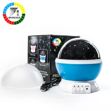 Coversage Rotating Night Light Projector Spin Starry Sky Star Master Children Kids Baby Sleep Romantic Led USB Lamp Projection