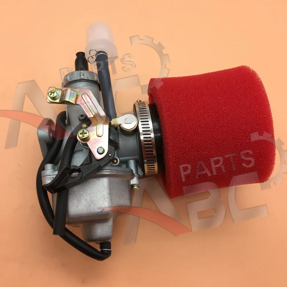 

30mm Carburetor PZ30 200cc 250cc W/ Air Filter Cable Choke Lever Dirt Bike ATV Taotao SunL JCL
