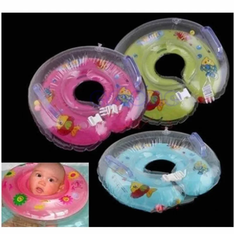 2 цвета для малышей Для ванной Одежда заплыва бассейны Плавание со СПИДом Средства ухода за кожей шеи Float кольцо Детская безопасность