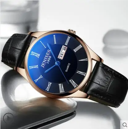 

Korean fashion trend watch female student Korean version of the simple casual watch belt men's watch couple watches large and lu