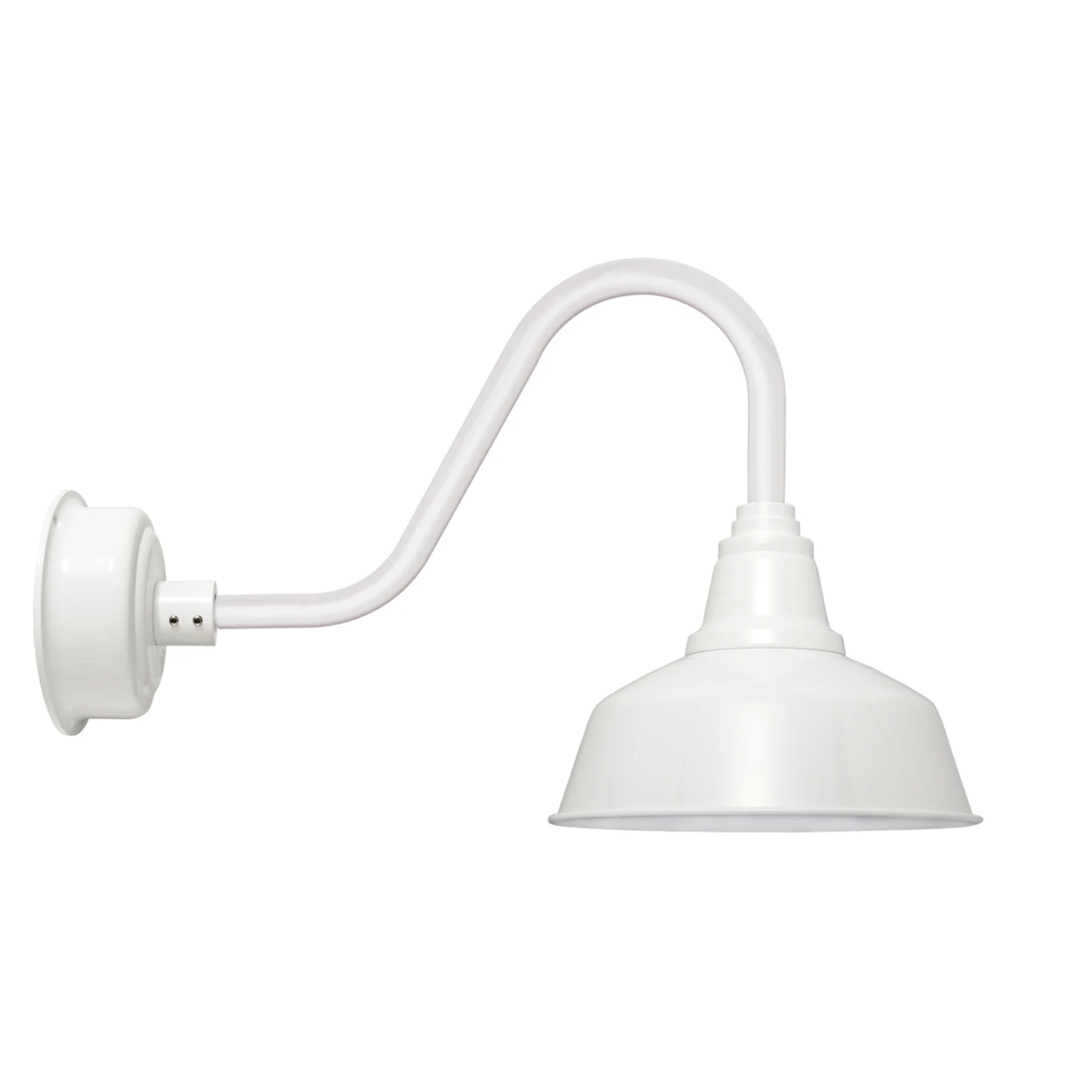 10 Rustic Goodyear LED Barn Light in White