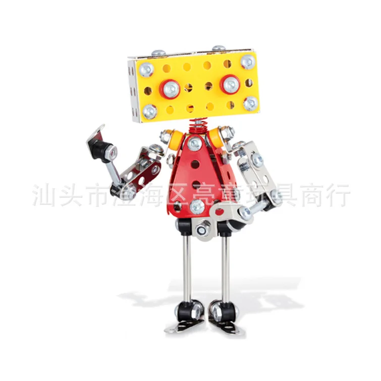 

Zhenwei Art Metal Building Block Set Robot Model Assembly STEM Education Blocks Construction Engineer Sci-fi Playset DIY Pack