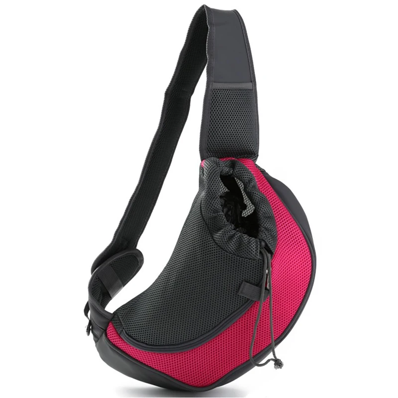 Pet Carrier Bag Mesh Oxford Pet Outdoor Travel Carrier Handbag Pouch Single Shoulder Bag Sling Mesh Comfort Travel Tote