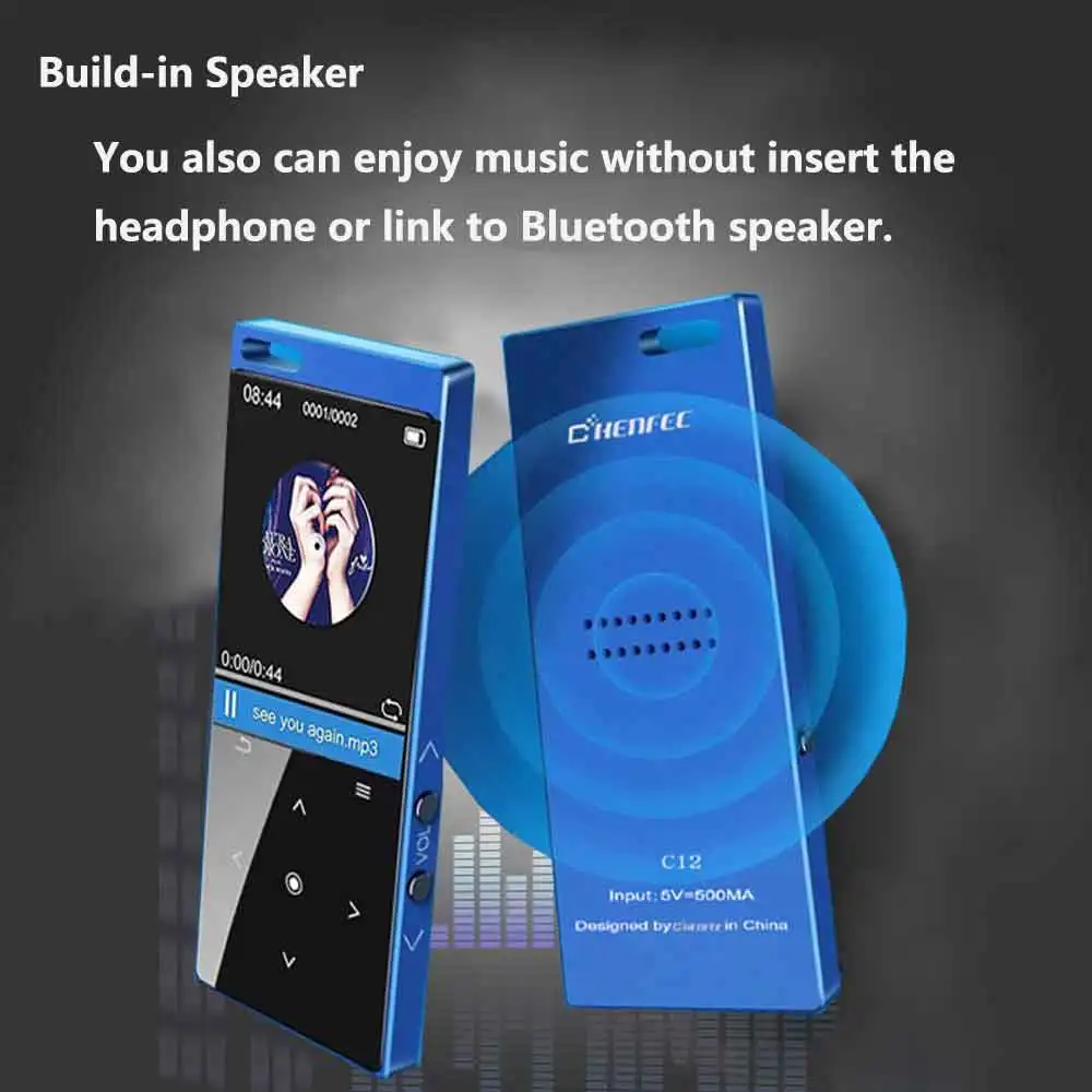 Ceny Nowy odtwarzacz MP3 z głośnikiem metalowy przenośny odtwarzacz muzyczny HIFI z radiem FM E Book Sport dla Walkman obsługa karty TF do 128GB