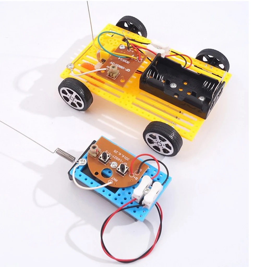  Remote Control Racing Car Model Kit Kids Physical Science Experiments Toy Hands On Ability Training for Boys and Girls	