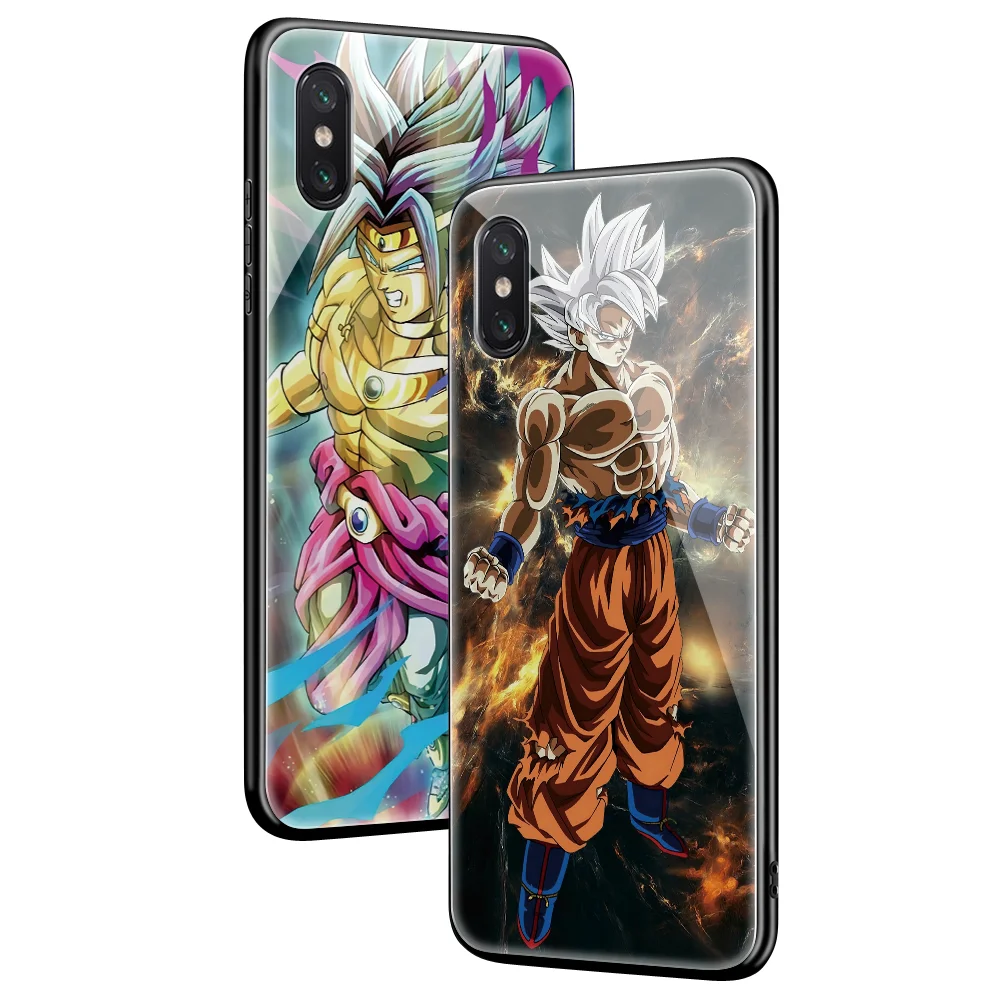 Dragon Ball для iphone 11 Pro 8 X S R MAX 7 Plus 6s 5 SE заказной чехол из закаленного стекла для телефона Samsung Note Galaxy 8 9 10+ Plus