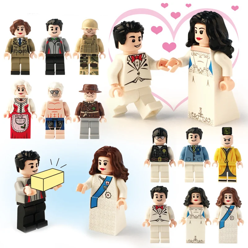 

12pcs/set Arms Building Blocks Dolls Figures Model Building Bricks Toys Hobbies For Children Gift jugutes