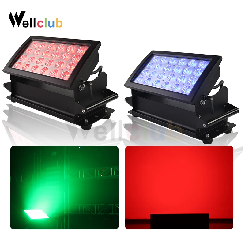 

2pcs Outdoor Wash LED Bar 24X10W RGBW 4IN1 Led Wall Washer Lights IP65 Outdoor Dmx Washer Stage Lights Flood Lights