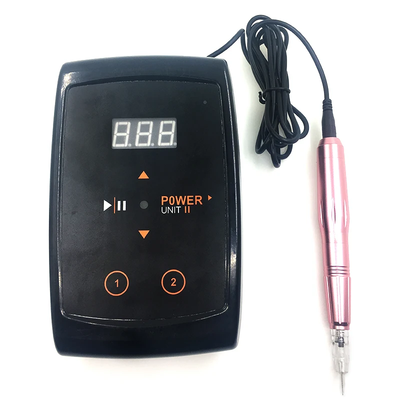

3 Color Permanent Machine Tattoo Machine KITS Professional Digtital Tattoo Machine Eyebrow Lip pen Machine kit For 600D-G NEEDLE