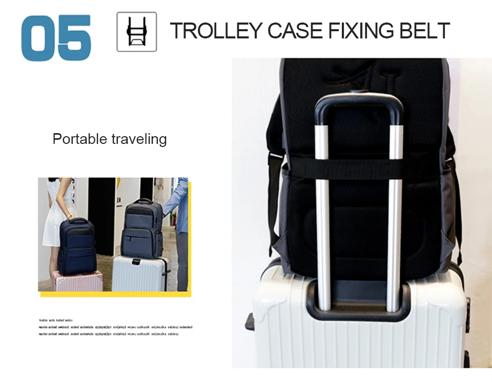 Men Backpack Travel Backpacks 17 Inch Laptop 15.6 Backpacking Notebook Large Capacity Back Pack Waterproof USB Charging Bagpack (7)