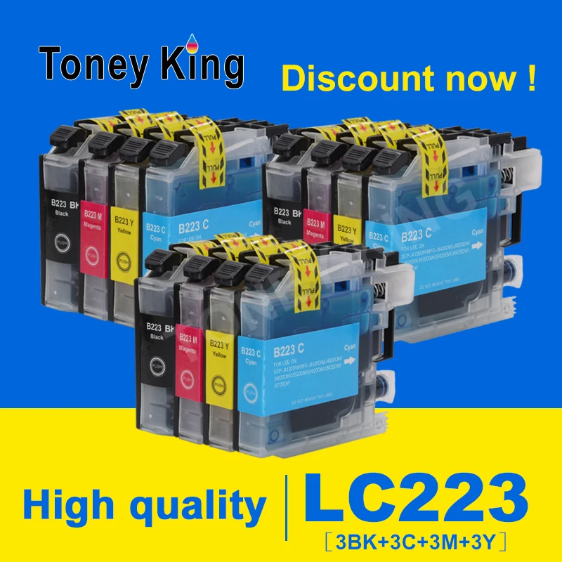 LC223 чернильный картридж для принтера Brother LC 223 XL картриджи принтеров DCP-J562DW DCP-J4120DW