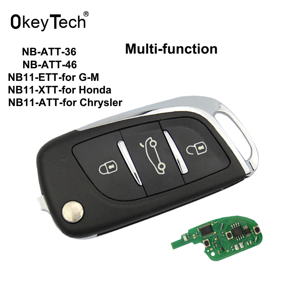 

OkeyTech NB11 KD Remote Control Key 3 Button NB Series Universal Multi-functional for Keydiy KD900 URG200 KD200 Key Programmer