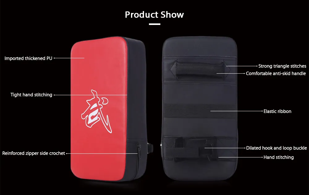 Rectangle Focus Boxing Kicking Strike Punching Pad Power Punch  Martial Arts Training Equipment