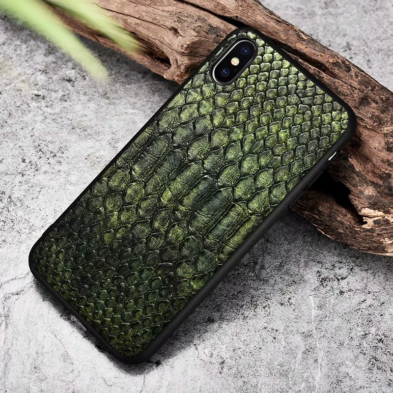 

XOOMZ Brand New PU Leather Back Case Cover For iPhone XS Max Luxury Phone Coque For iPhone XR XS MAX Case with Snake Texture
