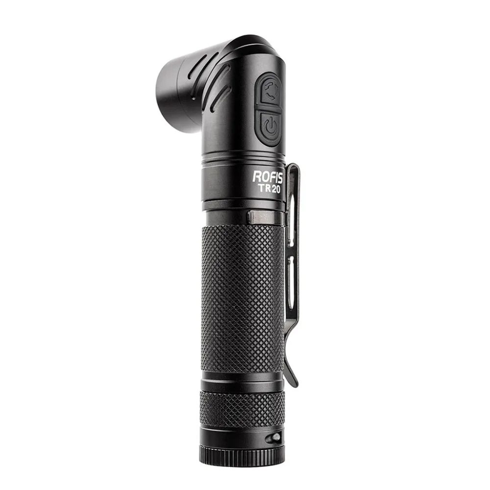 

TR20 1100LumensXP-L HI V3 LED 90 Degree Head Rotation Flashlight Set Waterproof Rechargeable Shock Resistant #4J07